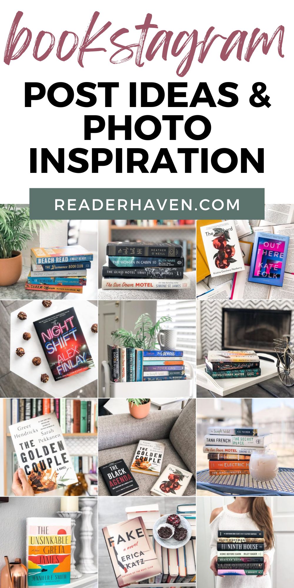 Bookstagram post ideas and photo inspiration