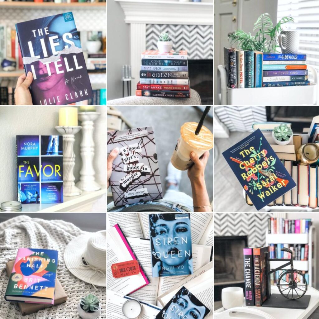 Bookstagram post ideas and photo inspiration