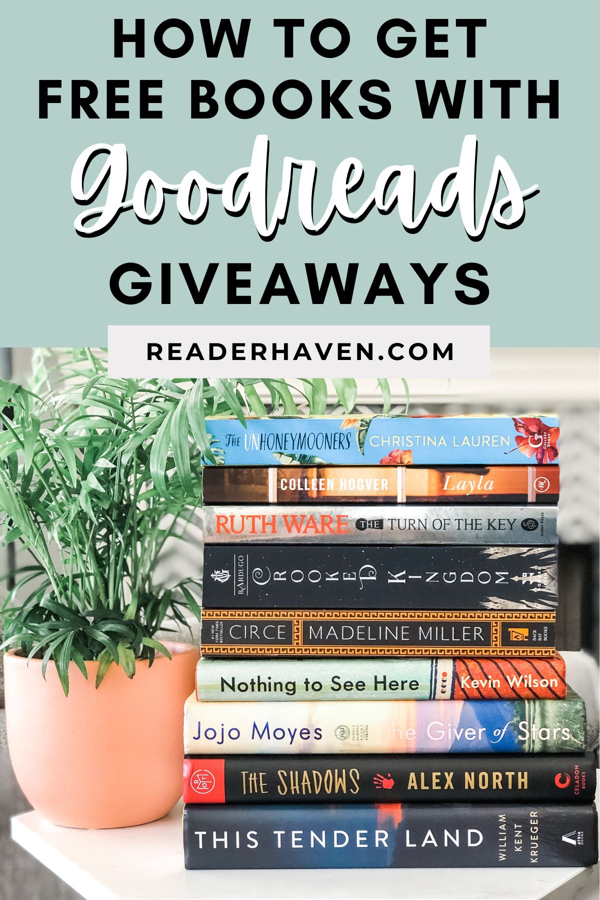 how to get free books with Goodreads giveaways
