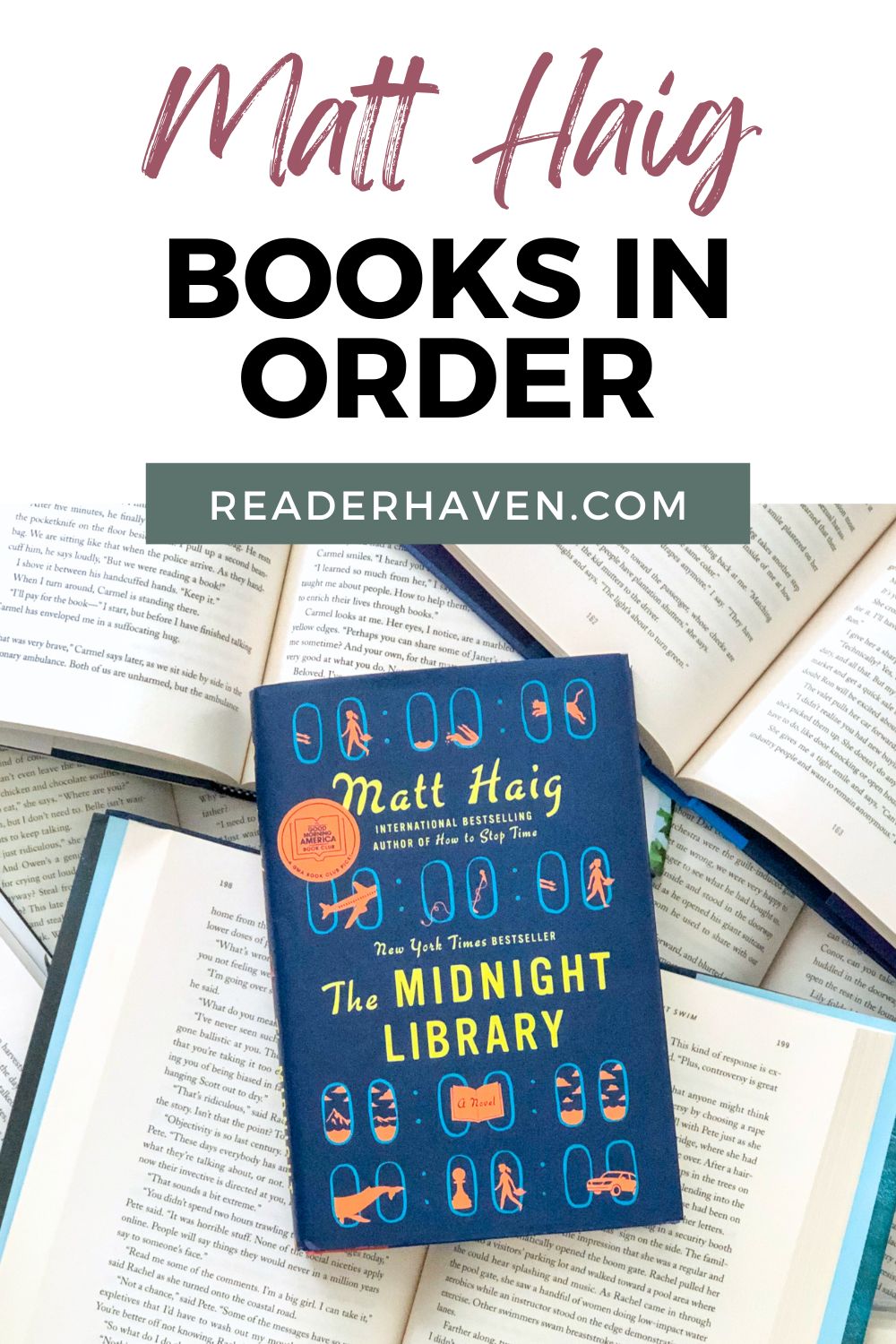 Matt Haig books in order