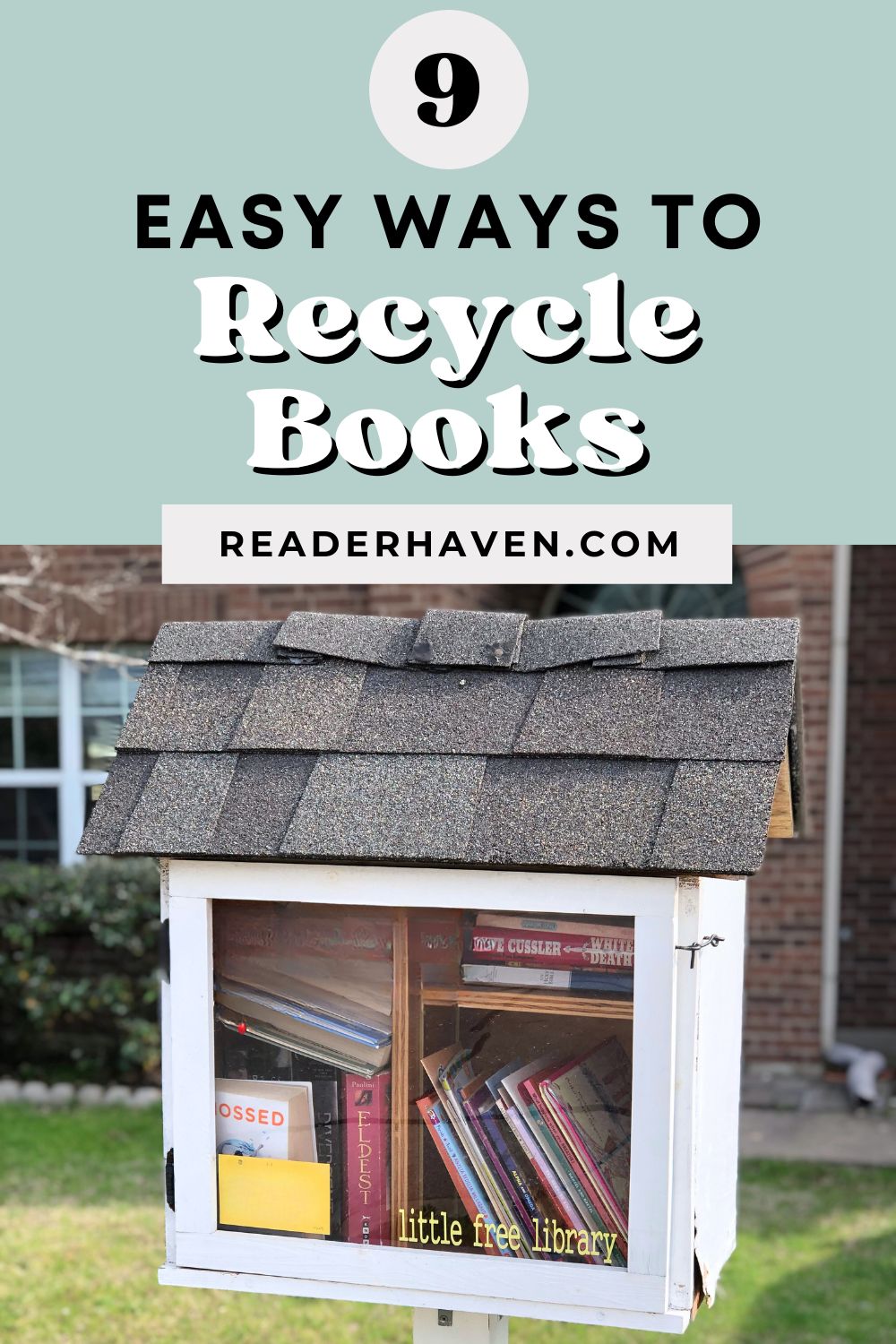easy ways to recycle books