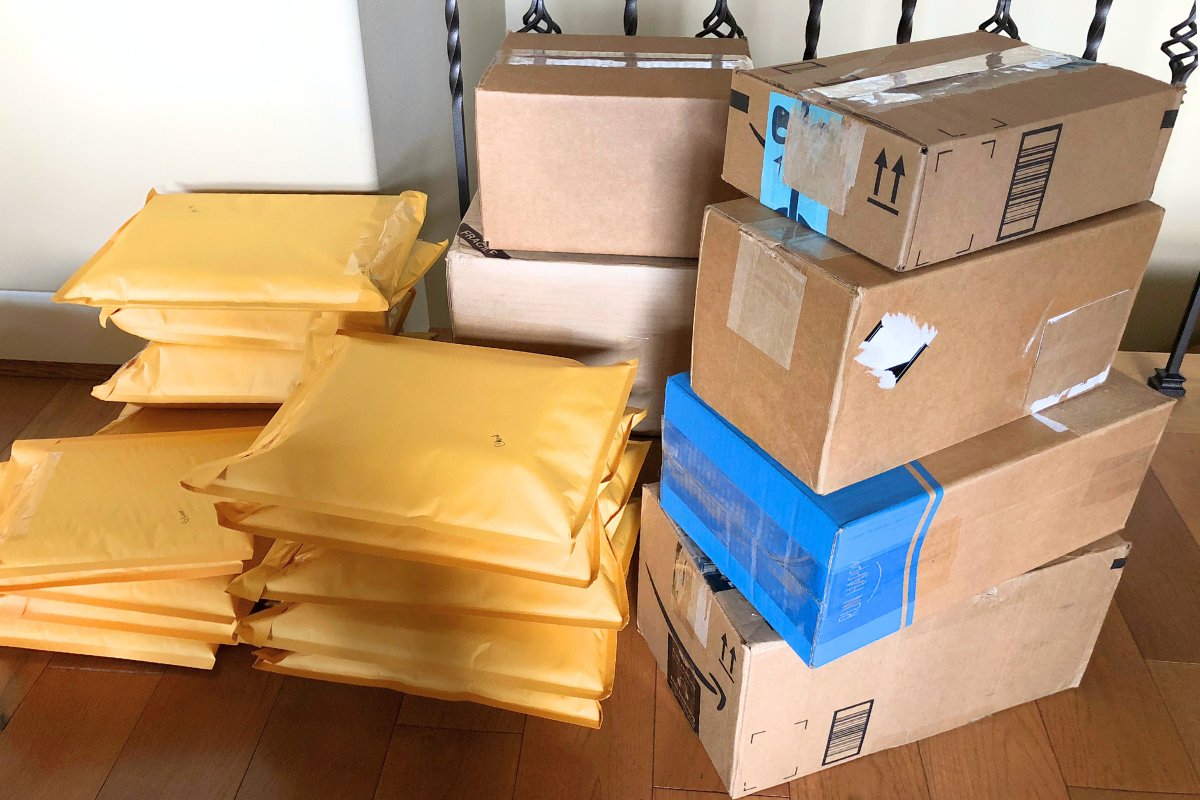 book packages and boxes for shipping