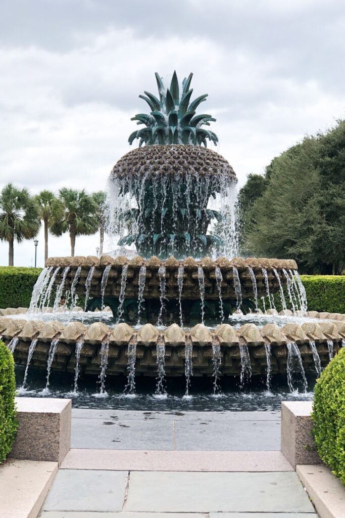 Charleston pineapple fountain