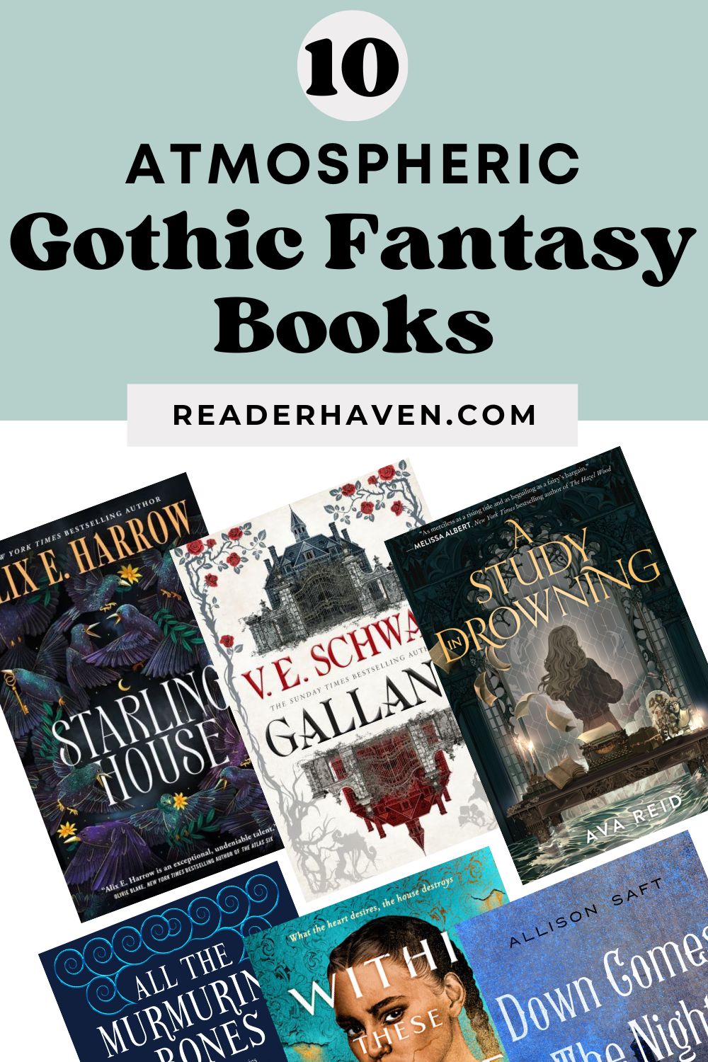 Gothic fantasy book covers