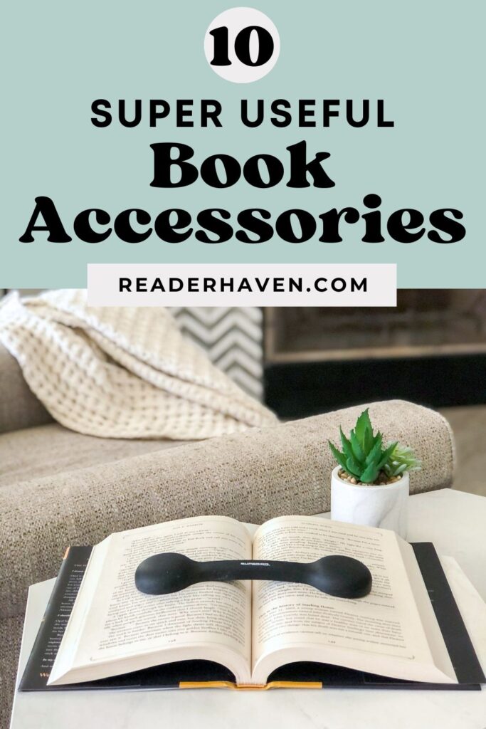 book accessories with a hardcover book