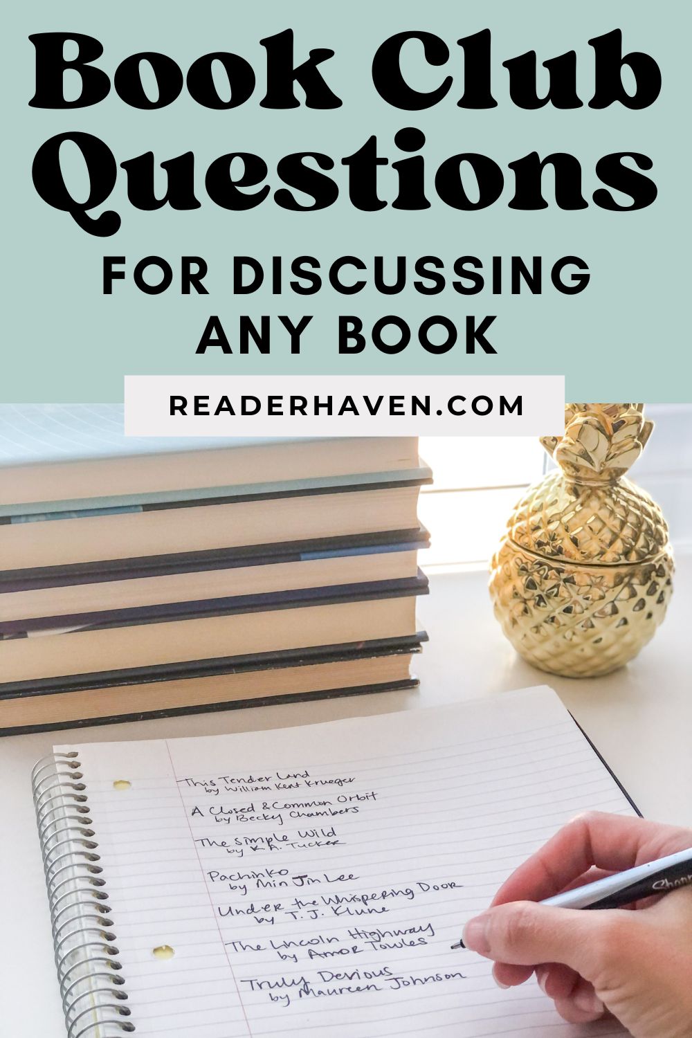 book club questions for any book