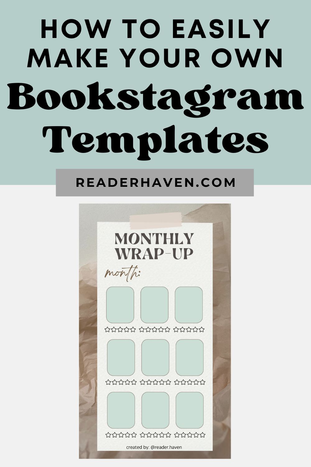 Bookstagram templates